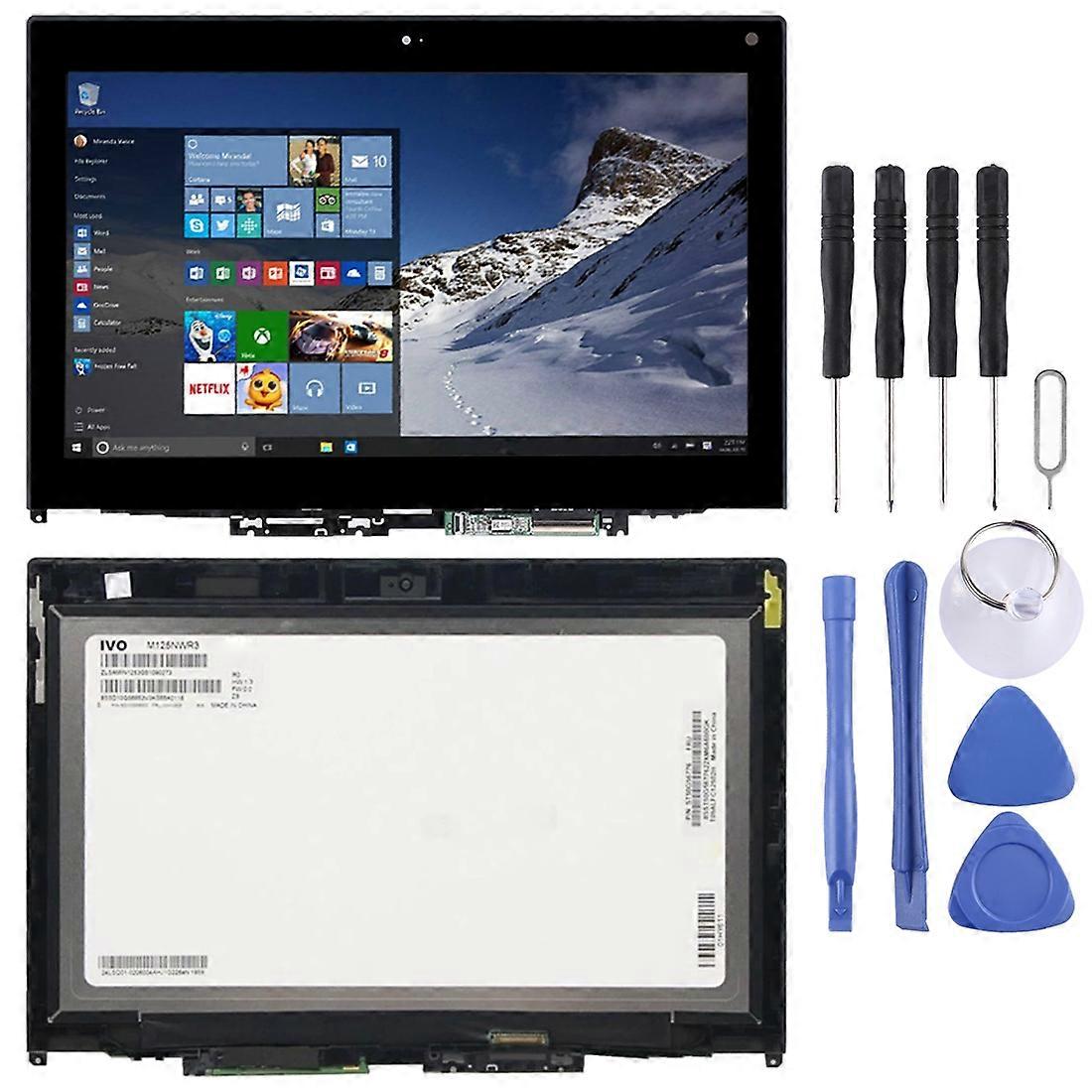 1366 x 768 HD OEM LCD οθόνη για Lenovo Thinkpad 12,5 ιντσών Yoga 260 Digitizer πλήρης συνέλευση με πλαίσιο (μαύρο)