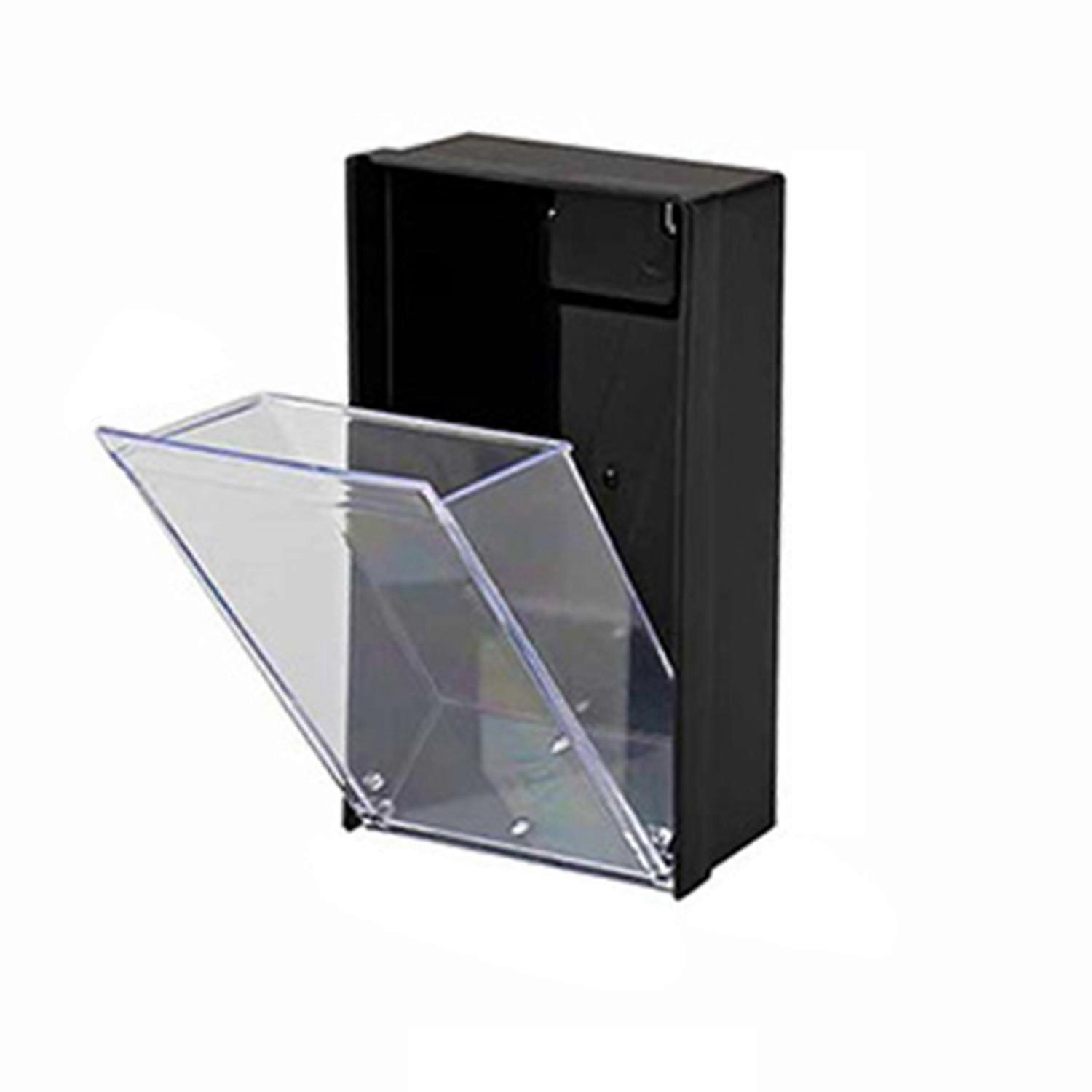 Magnetic Storage Box with Transparent Lid Punch Free Compact Size Cotton Swab Toothpick Container