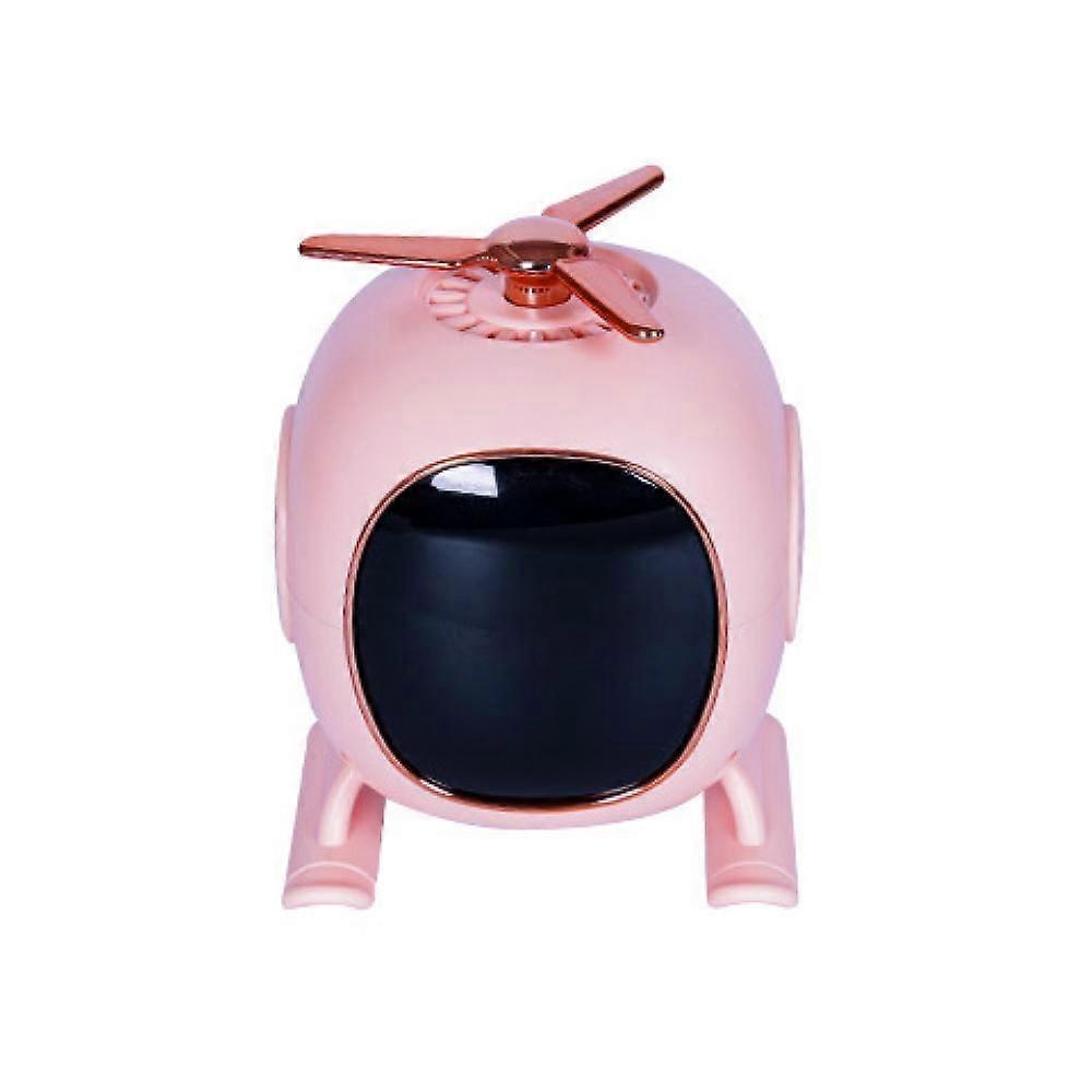 Speaker Alarm Clock, Multi-function Integrated Bluetooth Speaker With , Retro Small Plane Desktop Creative Gift(Pink)