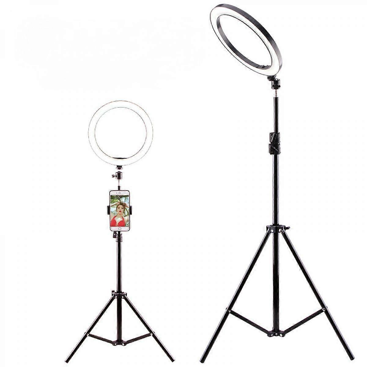 LED Ring Light Make Up RingLight for Video, Studio, Makeup, Dimmable 3 Light Modes, Easy to Carry and Install