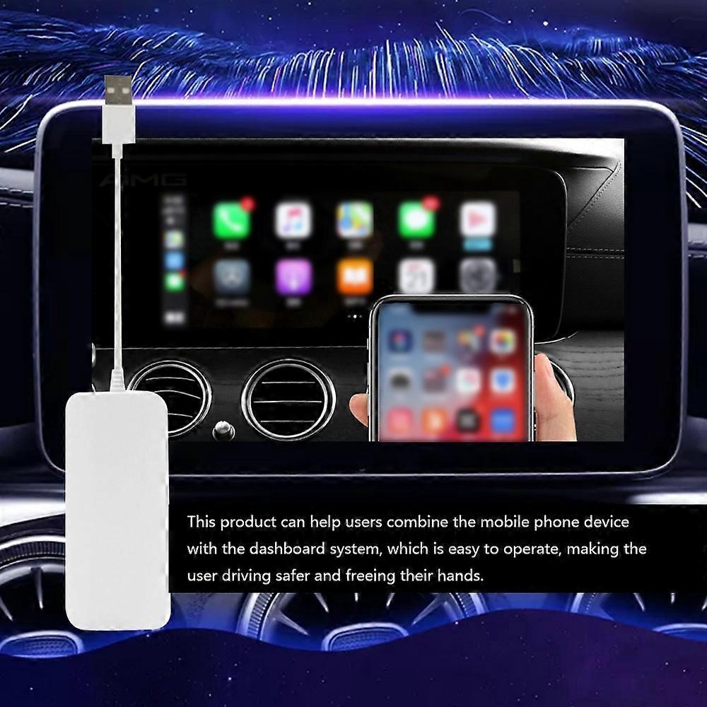 USB Carplay Adapter Dongle Wired to Wireless Carplay Box Module 5G BT WiFi Module Compatible with Fa