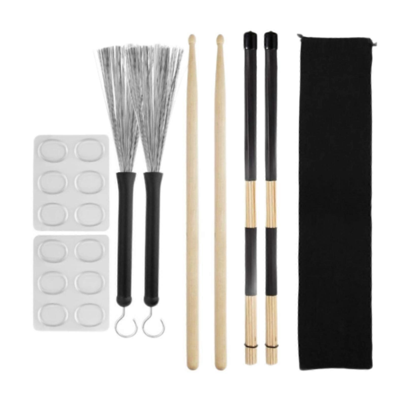 Drum Stick Set Tragbare Trommeldrahtbürste für Jazztrommeln für Kinder Erwachsene