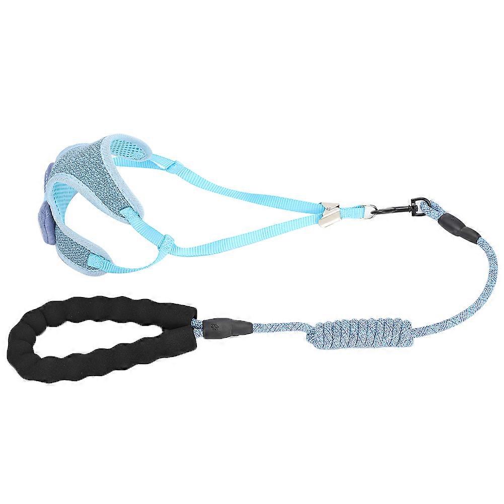 Outdoor Adjustable Dog Cat Harness Vest with Breathable Bowknot Design and Leash for Large and Small Pets