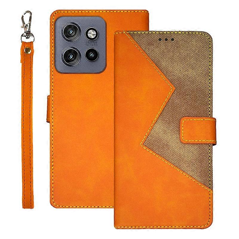 idewei Two-color Splicing Leather Phone Case