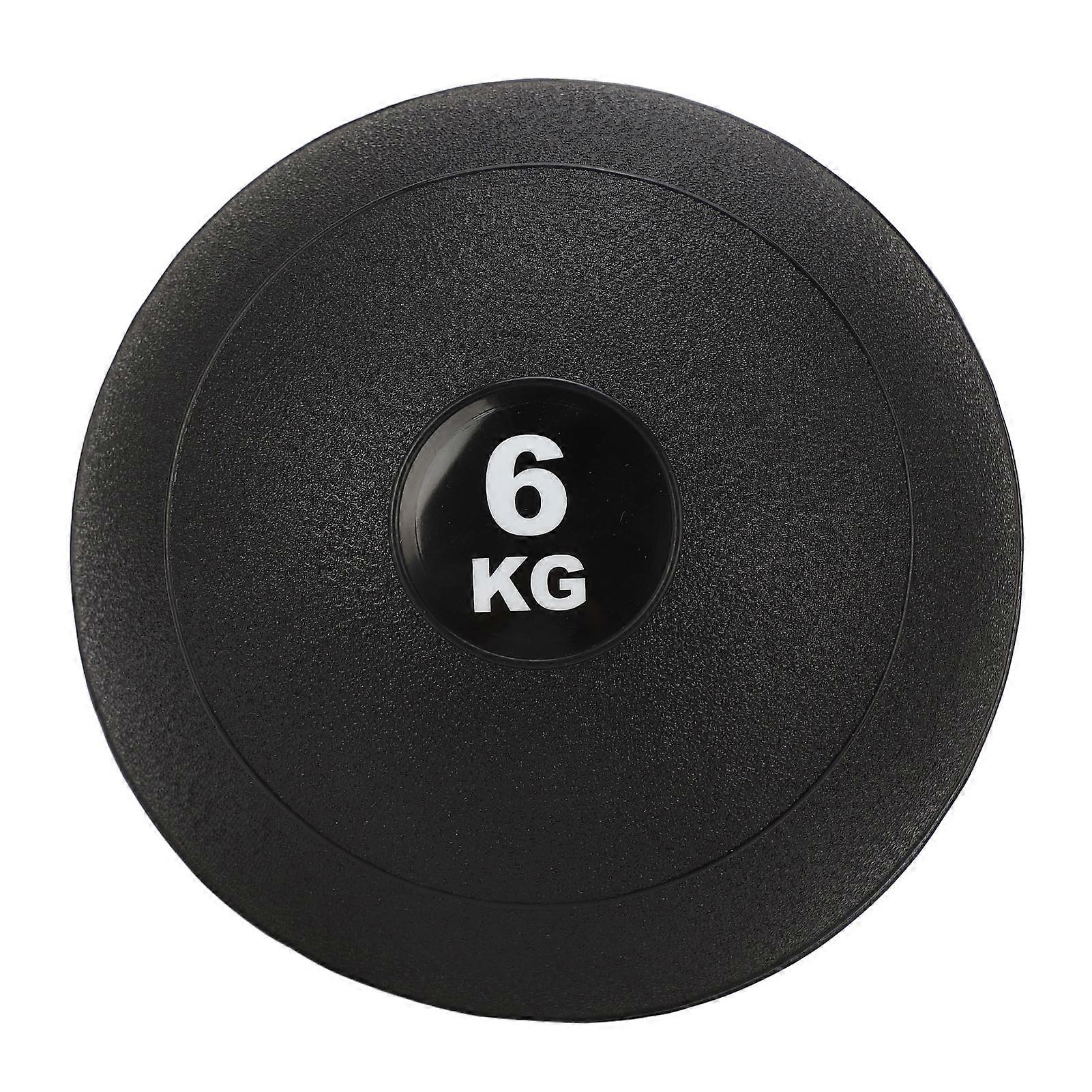 Medicine Balls PVC Sand Ball Tyre Gravity Ball Physical Training Ball for Slamming Bouncing Throwing Black 6KG 24.5CM