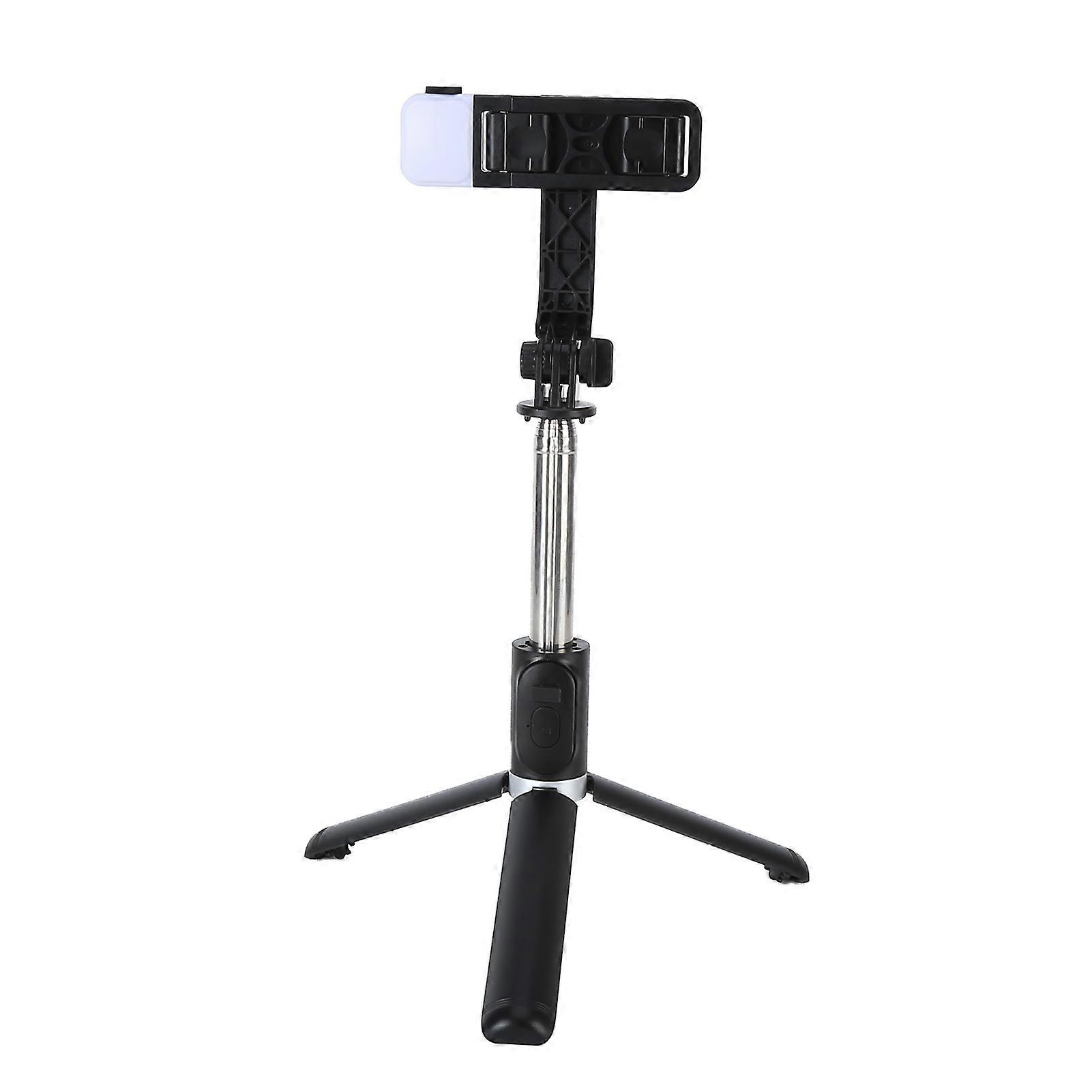 360 Degree Rotation Selfie Portable Bluetooth Tripod Selfie Stick with Fill Light for Mobile Phone