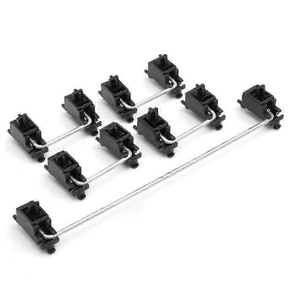 Plate Mounted Stabilizers Clear Satellite Axis 6.25X 2X for Mechanical Keyboard Modifier Keys( Blac
