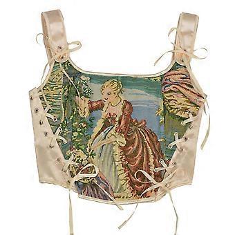 Jacquard Slim Body Shaper Corset Sexy Waist Trainer Vest Bustier Push Up Bustier Waist Vest Jacquard Painterly Style  XL