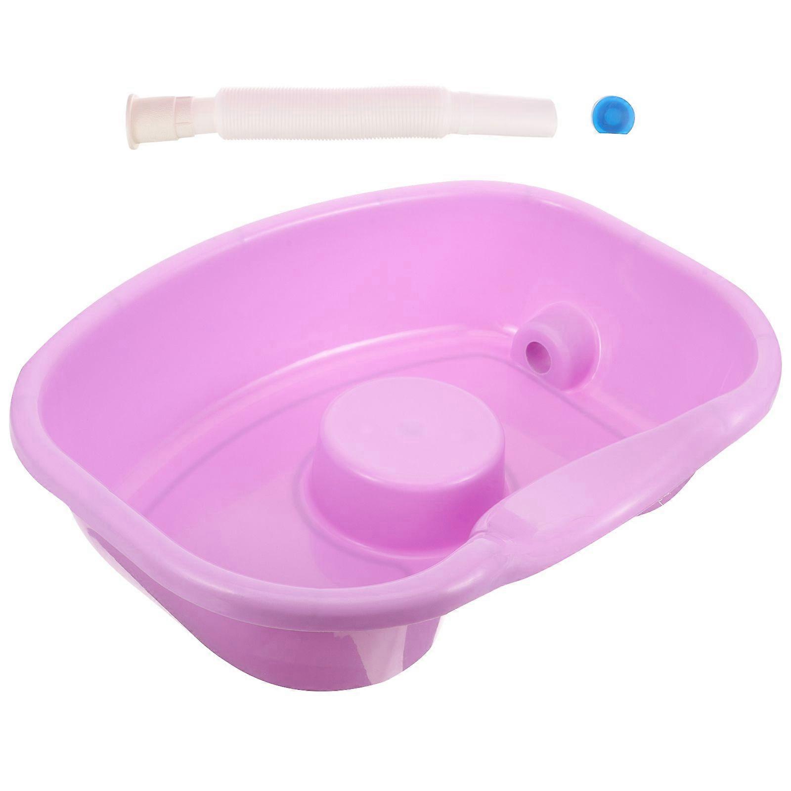 1 Conjunto de Shampoo Acamado Bacia de Lavagem de Cabelo Acamado Grande Bacia de Lavagem de Shampoo Bacia de Lavagem