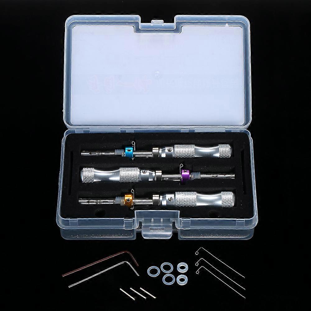 Tubular Lock Pick Set with Transparent Lock Practice Locksmith Tools Lock Picking Kit for Beginners Professionals Kids Children (7.0/ 7.5/ 7.8mm)