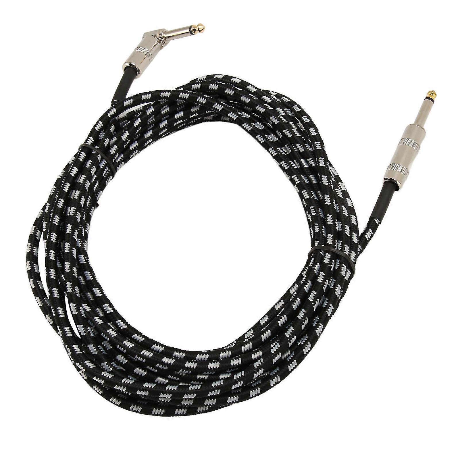 6m Acoustic Guitar Cable Noise Reduction Straight & Right Angle
