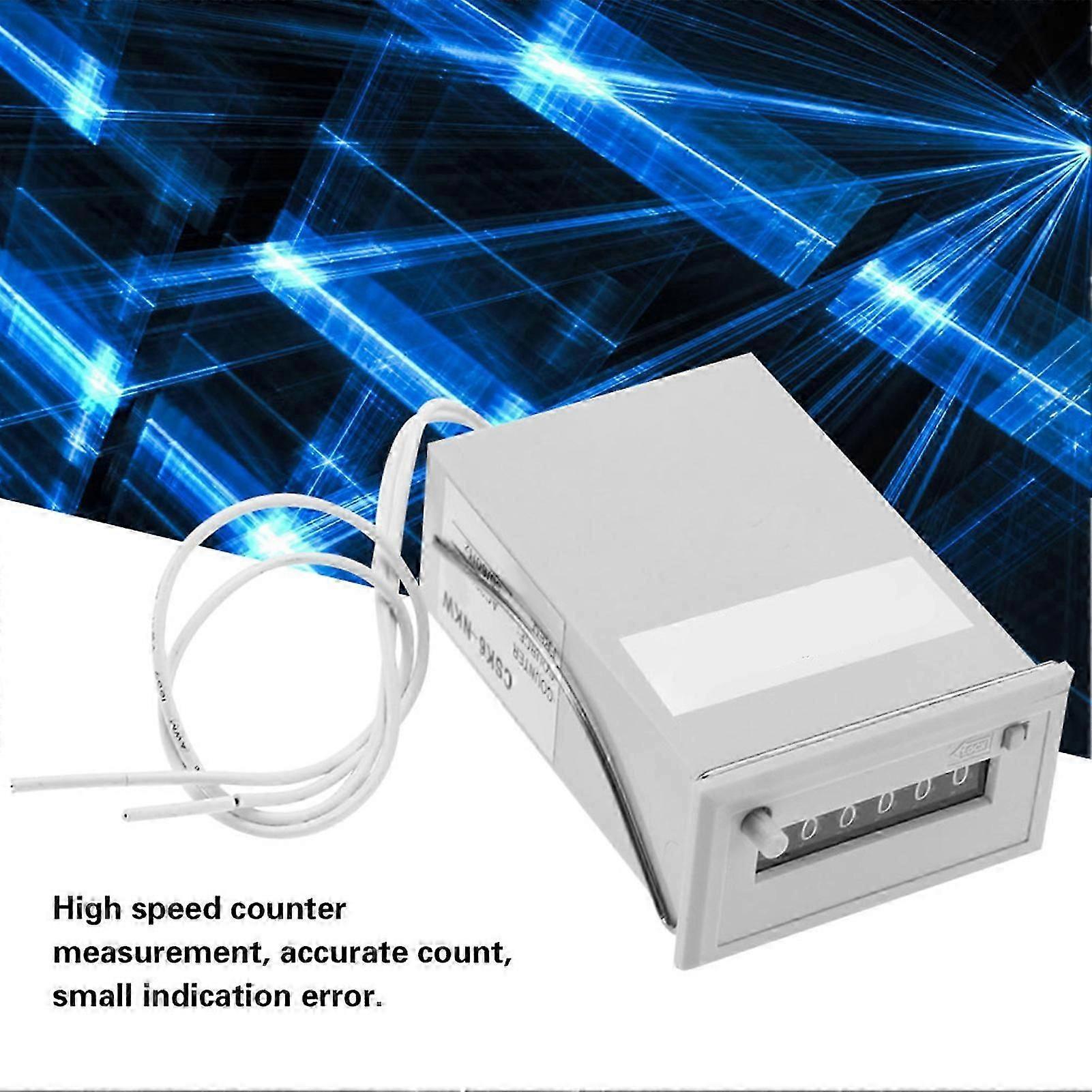 6 Digit Electromagnetic Pulse Counter DC 12V - CSK6-NKW