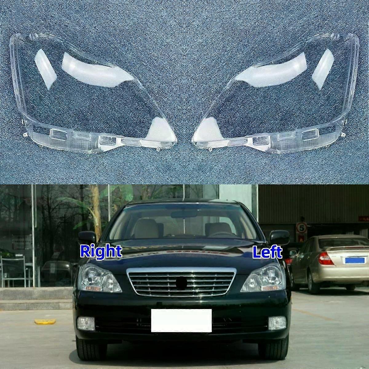 High qualityFor Toyota Crown 12 Generation 2005 2006 2007 2008 2009 Front Headlamp Transparent Lampshade Lamp Shell Masks Plexiglass