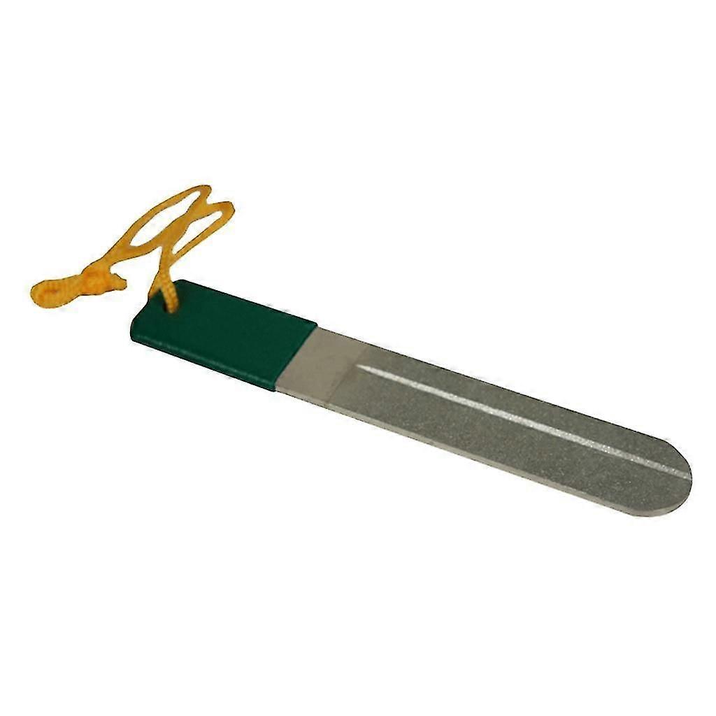 2 Side Fish Hook Sharpener Camping Fishing Accessory Tool with Lanyard 15cm