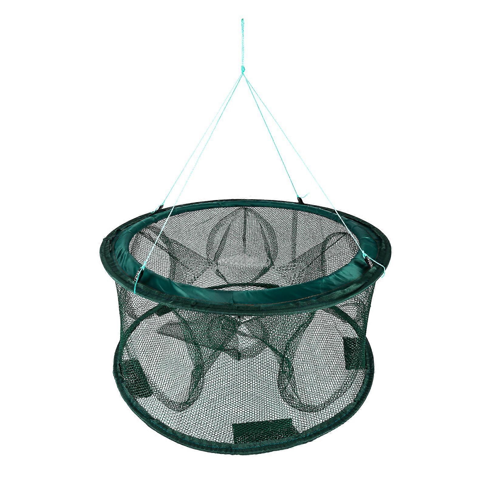 Automatic Open Fishing Shrimp Net Nylon Foldable Crayfish Shrimp Catcher