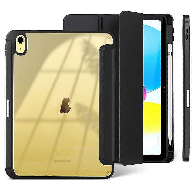 3-folding Acrylic Smart Leather Tablet Case