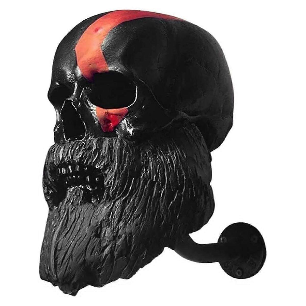 Motorcycle Helmet Skull Wall Mount Holder, Resin Craft Support