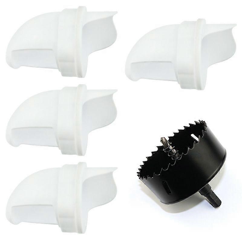 Set of 5 Automatic chicken duck feeder rainproof chicken feeder DIY Gravity Poultry Feeding bucket