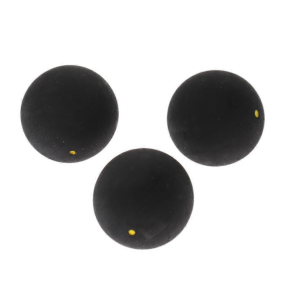 Pack of 3 Single Trainning Squash Balls for Practice Training