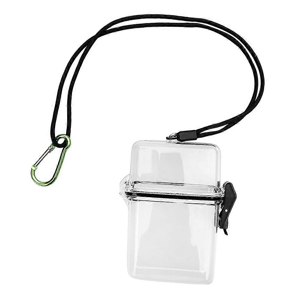 Waterproof Dry Box Container Hook For Scuba Diving Snorkeling Kayaking - Clear