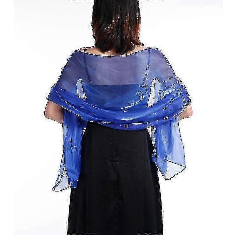 Solid Color Tulle Shawl for Women's Evening Dresses and Parties