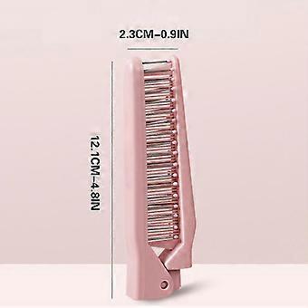Folding Hair Brush Comb Plastic Portable Travel Hair Brush Pocket Hair Comb Double Headed Massage Hair Comb PU5281