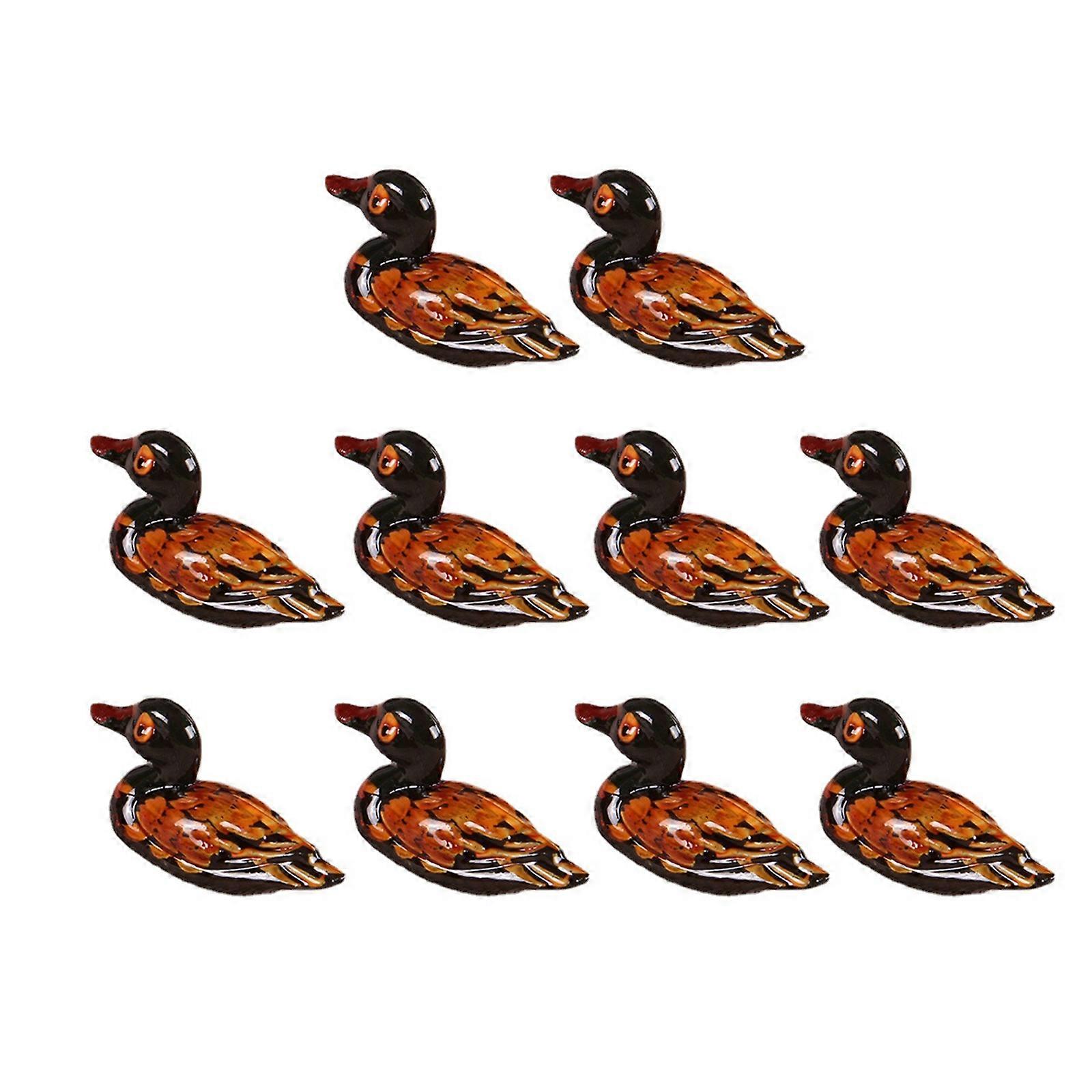 10 Pieces Cute Duck Shaped Resin Chopstick Rests Spoon Holder Fork Holder Resin Chopstick Holders for Kitchen Utensils