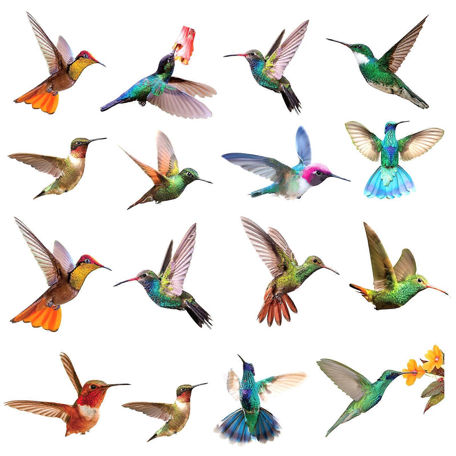 9 Sheets Hummingbird Window Clings Anti-Collision Wall Sticker Prevent Bird Strikes Decals on Window Glass Home Decorations