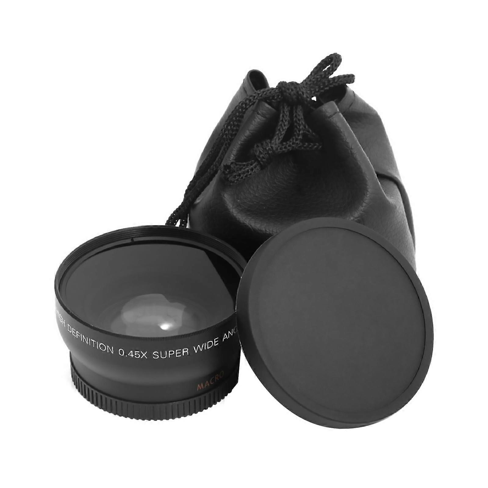 52MM 0.45x HD Wide Angle Macro Lens for 52mm DSLR and Digital Cameras, Professional Lens Filter Adapter