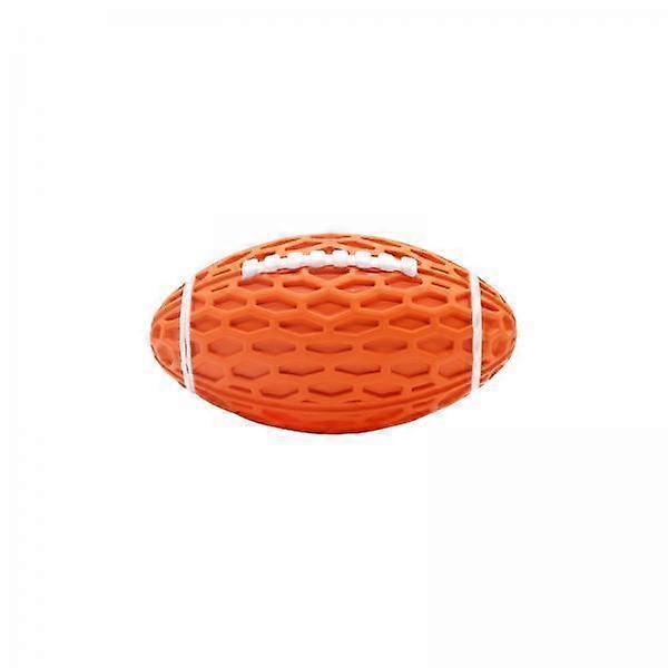 4x Interactive Dog Ball for , Rugby , Rubber, Squeaky Toy for Fetching Indoors