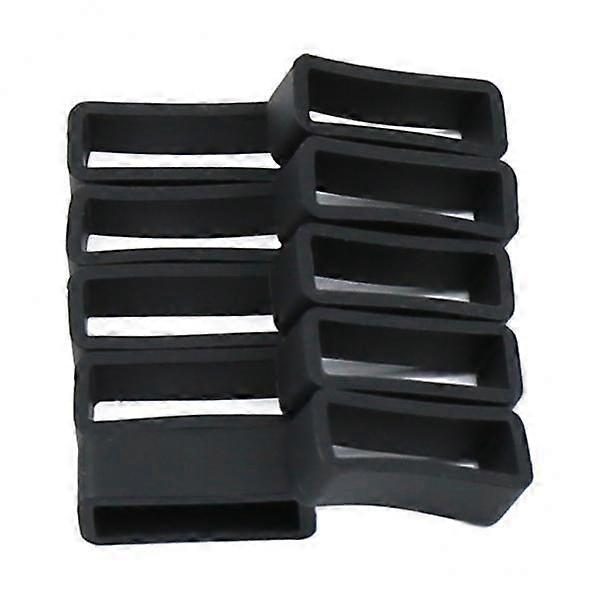 4-6pack Rubber Replacement Watch Band Strap Loops Watch Strap Keeper Retainer