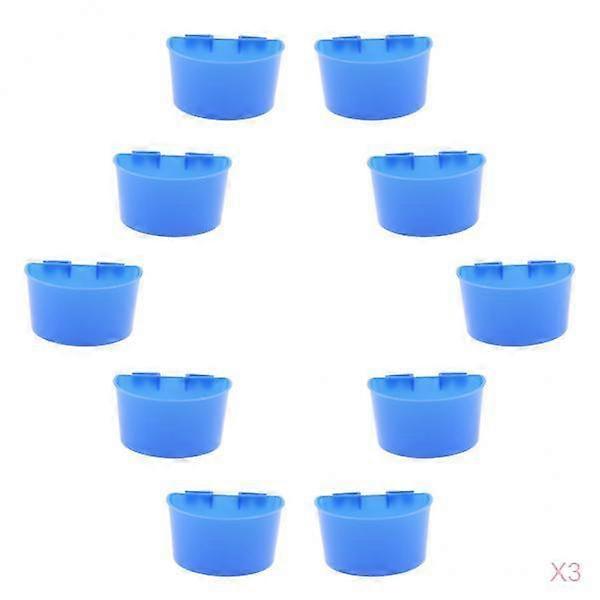 30 Adet Güvercin Bıldırcın Papağan Civciv Kümes Besleyici Bardakları Plastik Kanatlı Malzemeleri