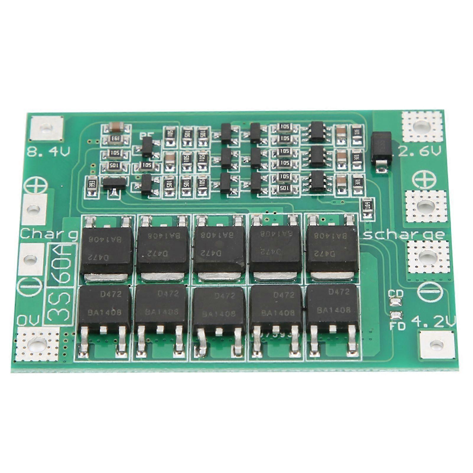 High quality  3 series 60A lithium battery protection board enhanced version