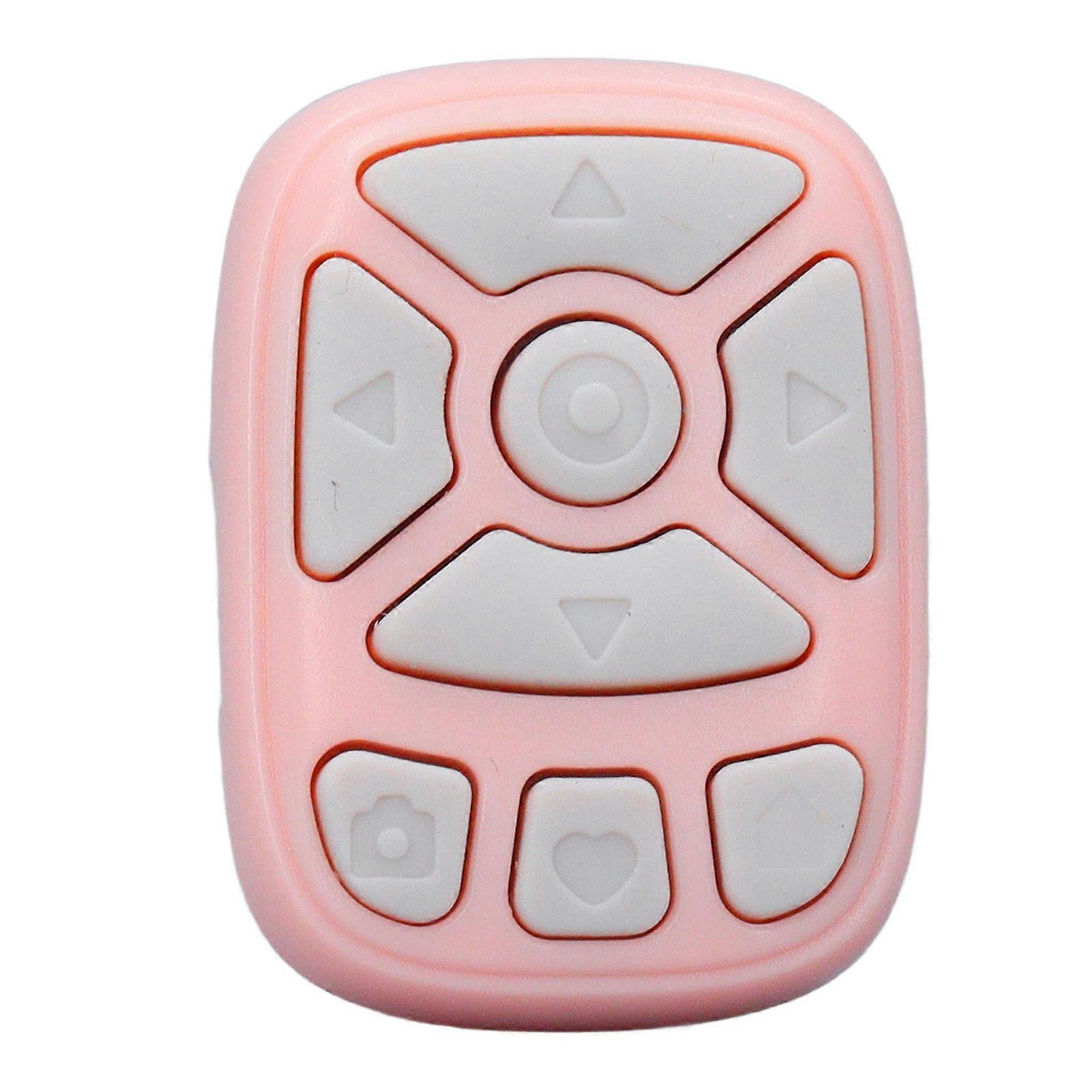 Bluetooth Remote Control Scrolling Ring Wireless Page Turner Fingertip Scrolling Ring for IOS 15 Pink 