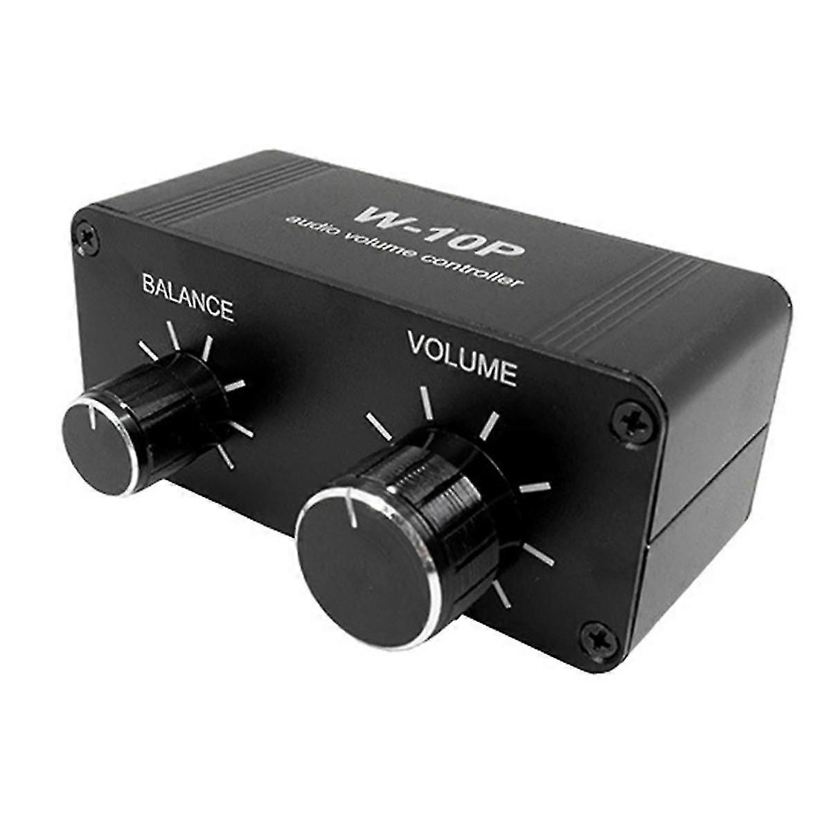 3.5 mm RCA Portable Volume Controller Pre Amplifier W-10P Stereo Dual Channel Stereo Audio Mini Bal