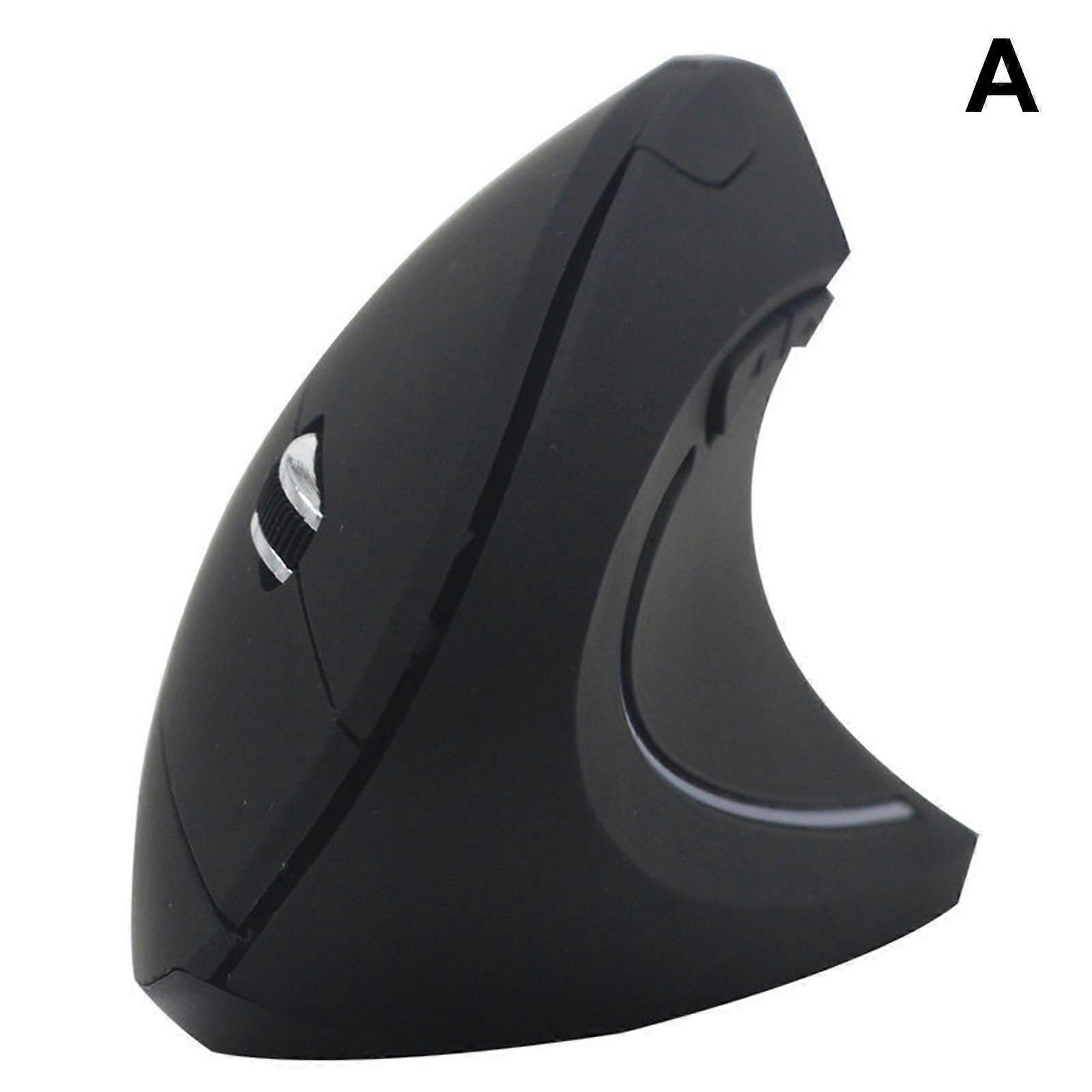 (Bag) Wireless Dry Battery Black (A)$ Luminous Vertical Mouse Wireless Optical Upright Office Computer Accessories Mouse