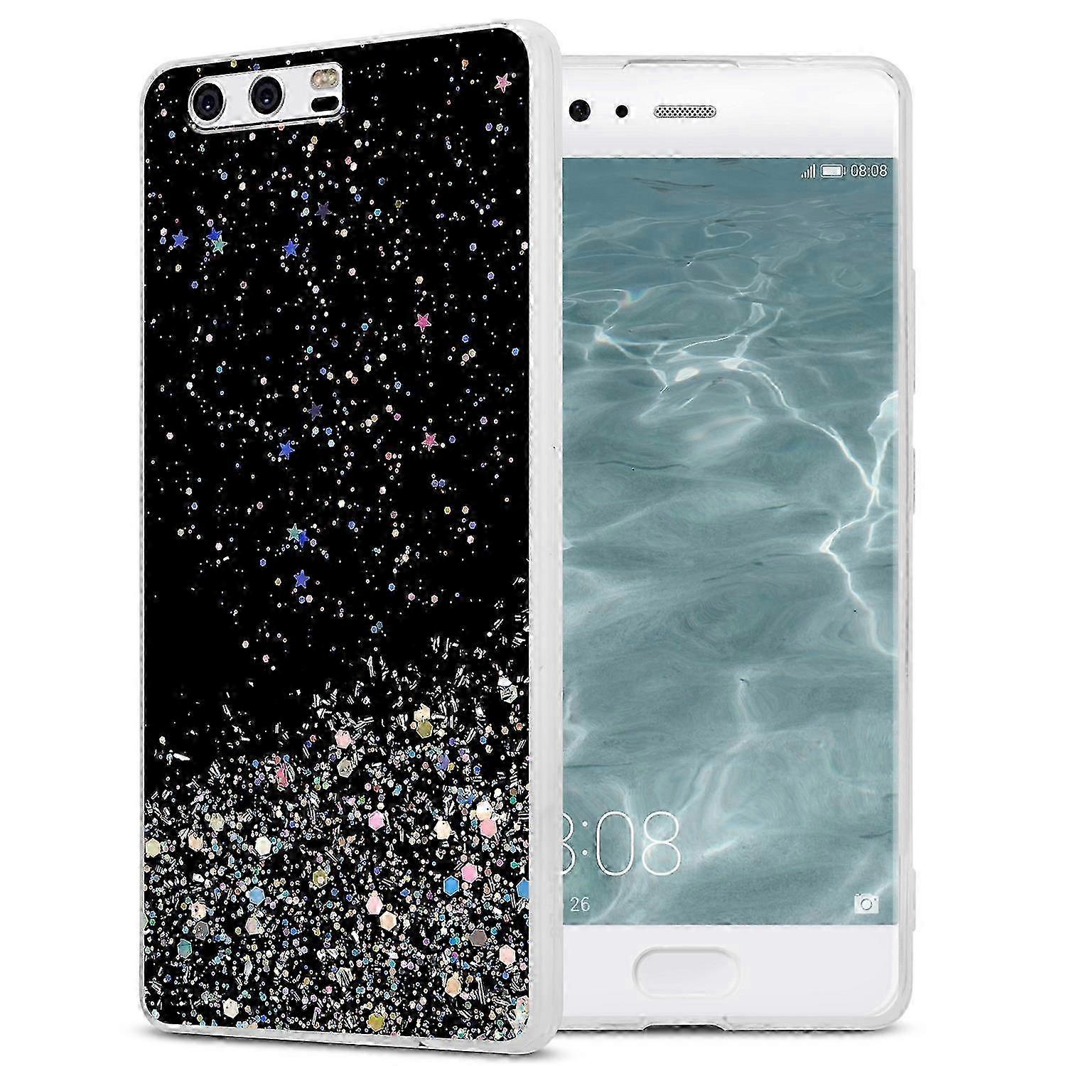 Transparent TPU Protective Case with Glitter for Certain Brand P10