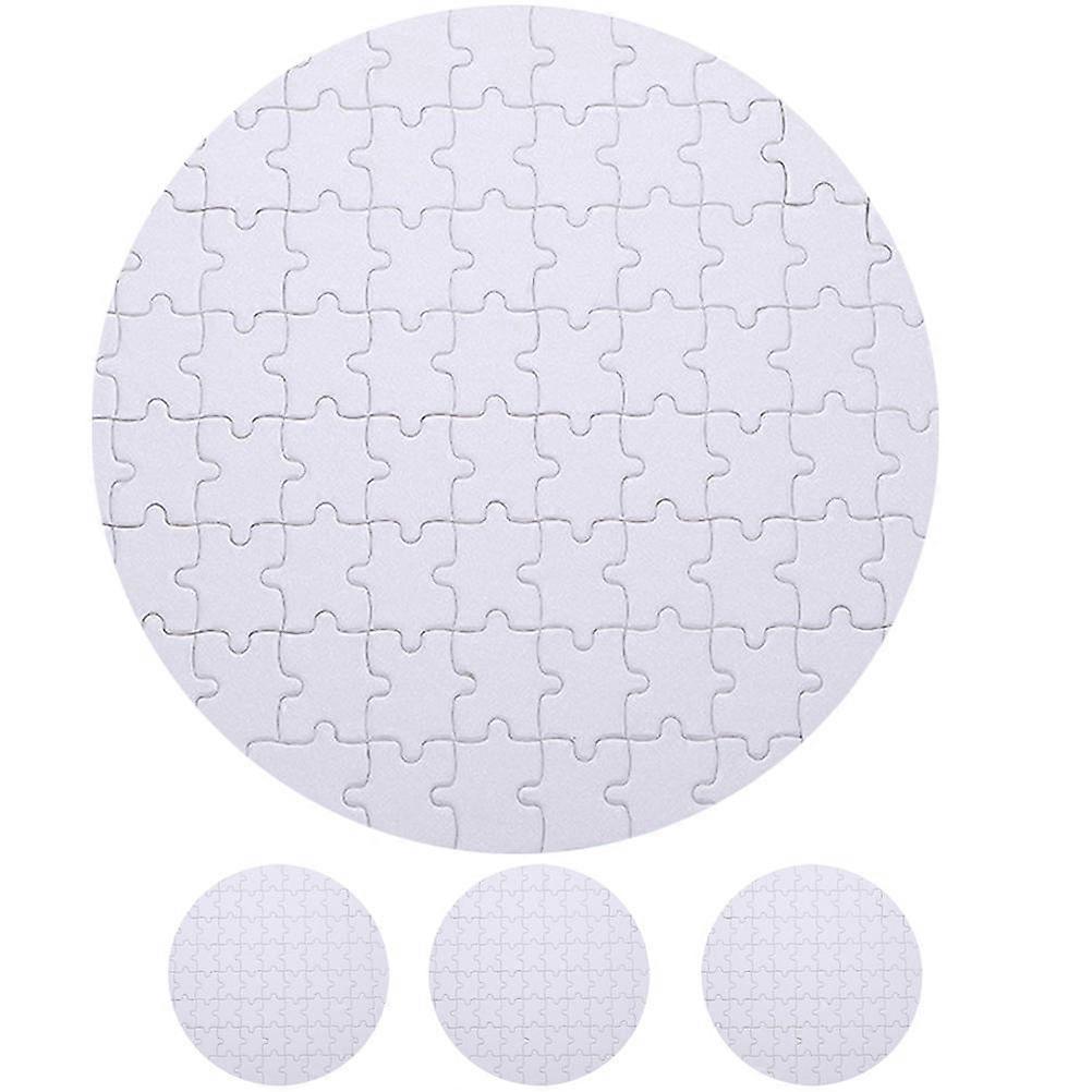 4pcs Blank Sublimation Puzzles for DIY Craft Heat Press Transfer – Smooth Jigsaw Blanks for Custom Designs, Creative Projects & Activities
