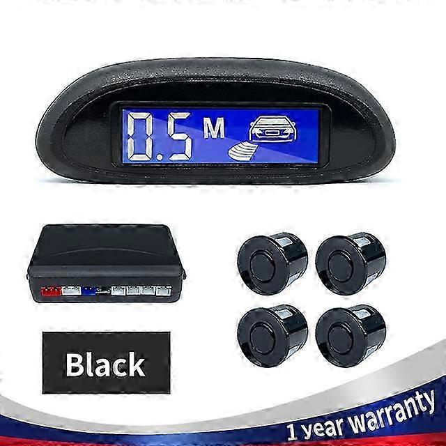 Parking Sensor System with Auto Parktronic Reverse LED Monitor Featuring 4 Sensors and Radar Detection for Enhanced Backlight Display