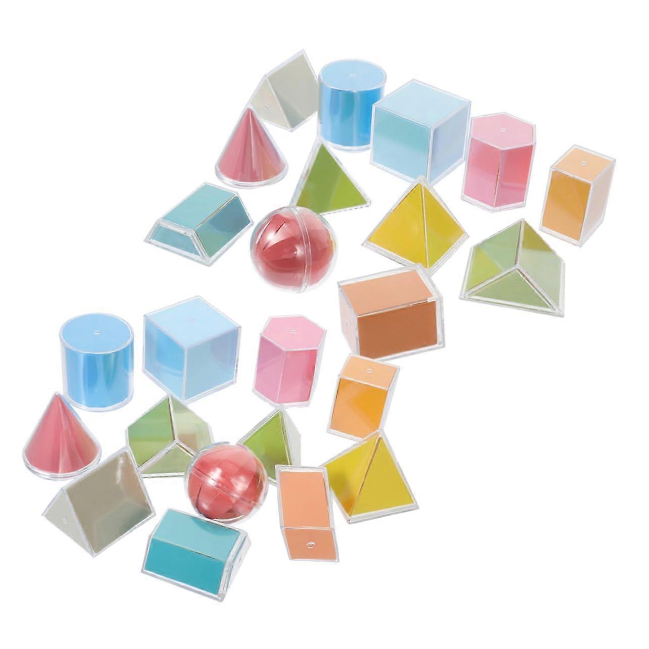 Geometry Teaching Aids For Elementary Triangular Solids 3D Shapes For Teaching