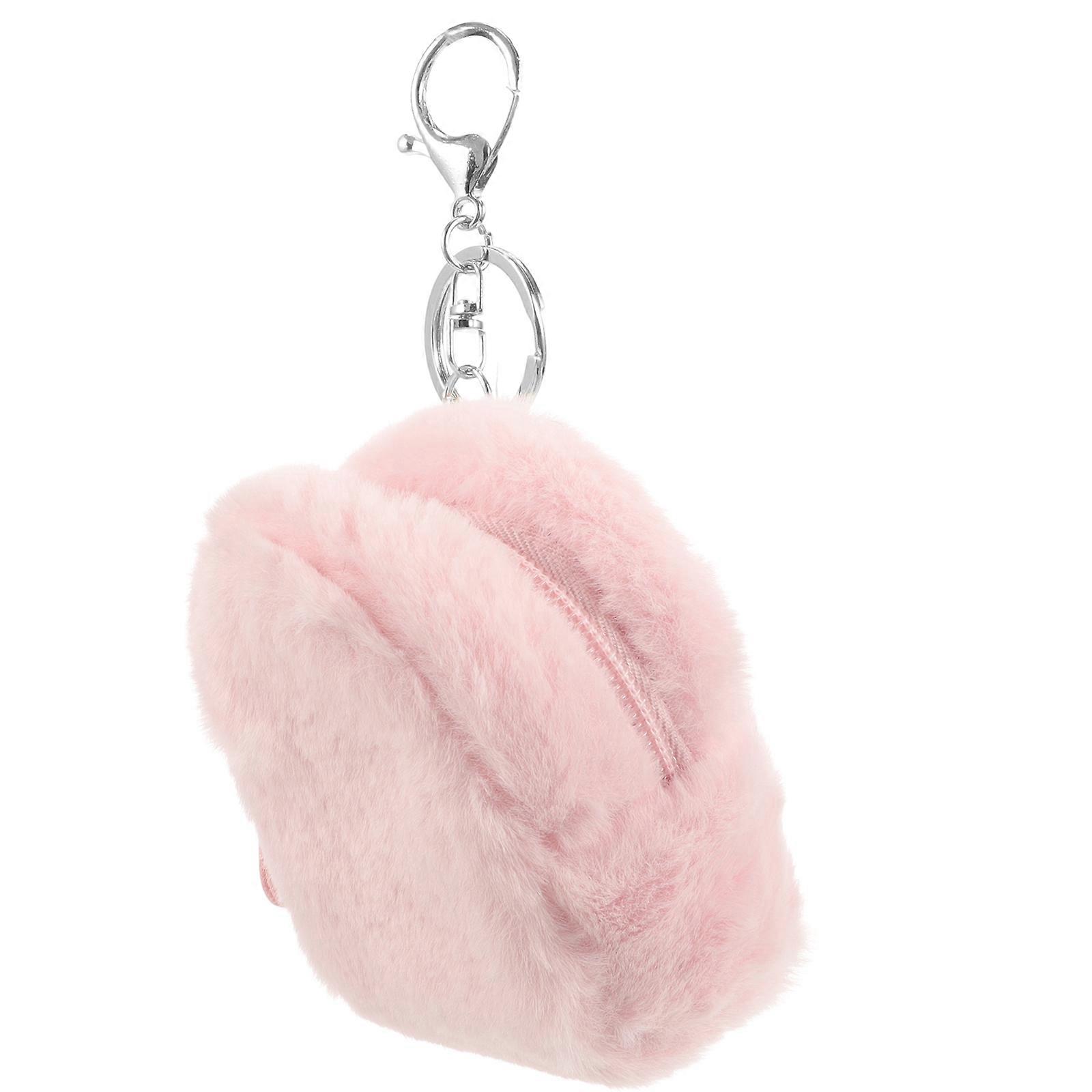 Cute Plush Coin Purse with Keychain – Soft Mini Pouch for Coins, Earphones & Keys – Portable & Thoughtful Loved Ones
