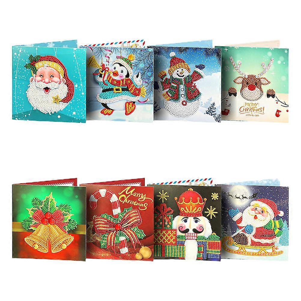 Blessing Cards for Christmas Creative DIY Greeting 8Pcs Set