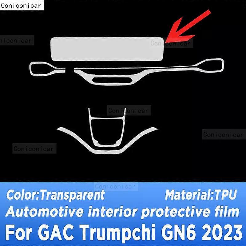 Exquisite For GAC Trumpchi GN6 2023 Gearbox Panel Navigation Screen Automotive Interior TPU Protective Film Cover Anti-Scratch Sticker