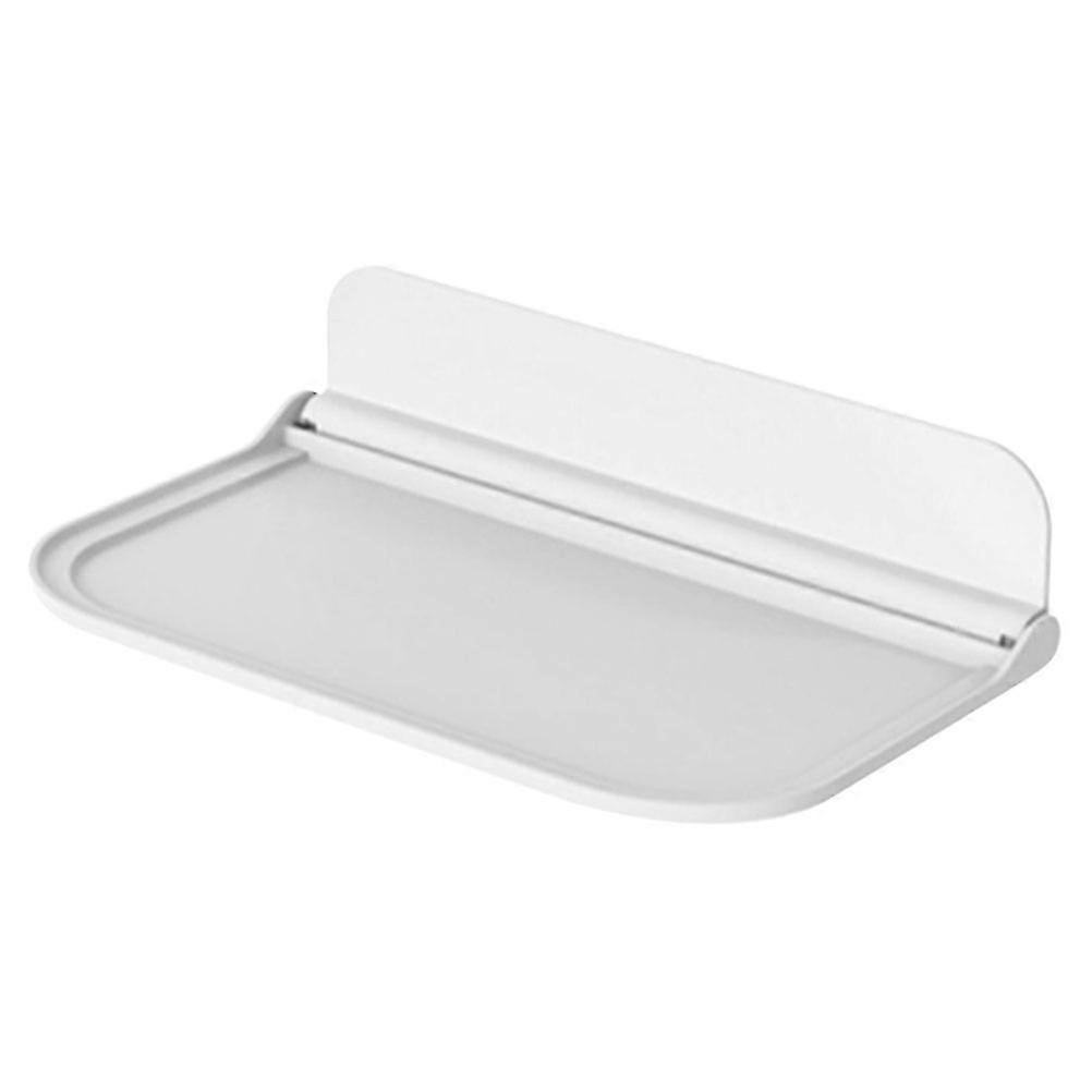 Floating Wall Shelf Foldable Storage Board Hanging Rack 30X20X7.2CM White