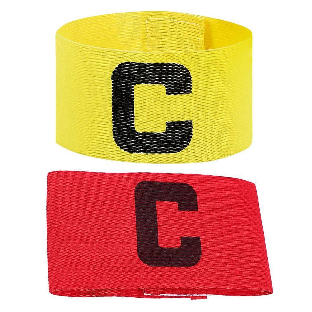 Soccer Captain Armband Adjustable Football Arm Bands for Training High Visibility Elastic Fit 6Pcs