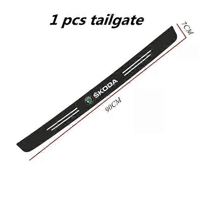Carbon Fiber Car Door Threshold Anti Scratch Tape Suitable for  Skoda octavia 2 a7 a5 rapid fabia yeti superb 2 emblem KAMIQ SCALA