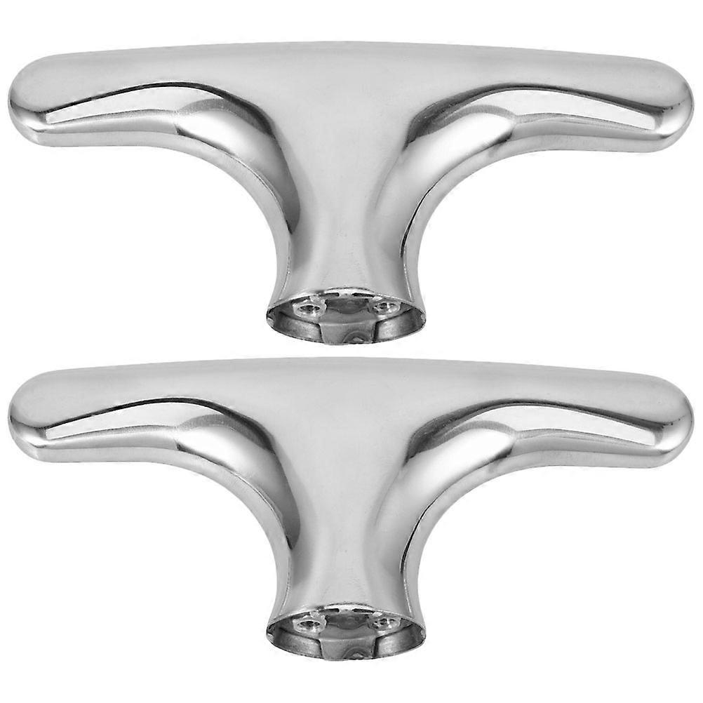 Buffet Tray Handle Replacement Handle Portable Buffet Server Dish Silver 16.00X7.00X2.50CM Stainless Steel 2Pcs