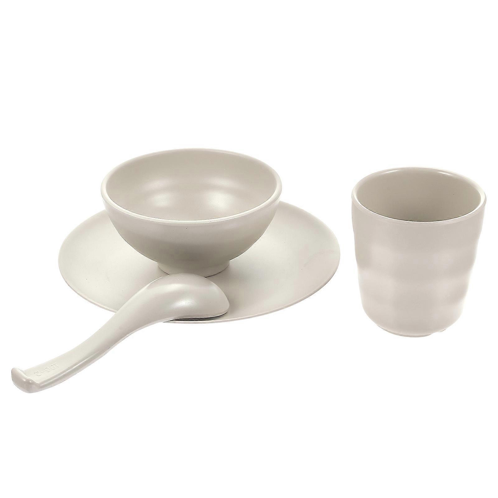 Kitchen Soup Bowl Set Unbreakable Tableware For Storing Food Round Edges 1Set