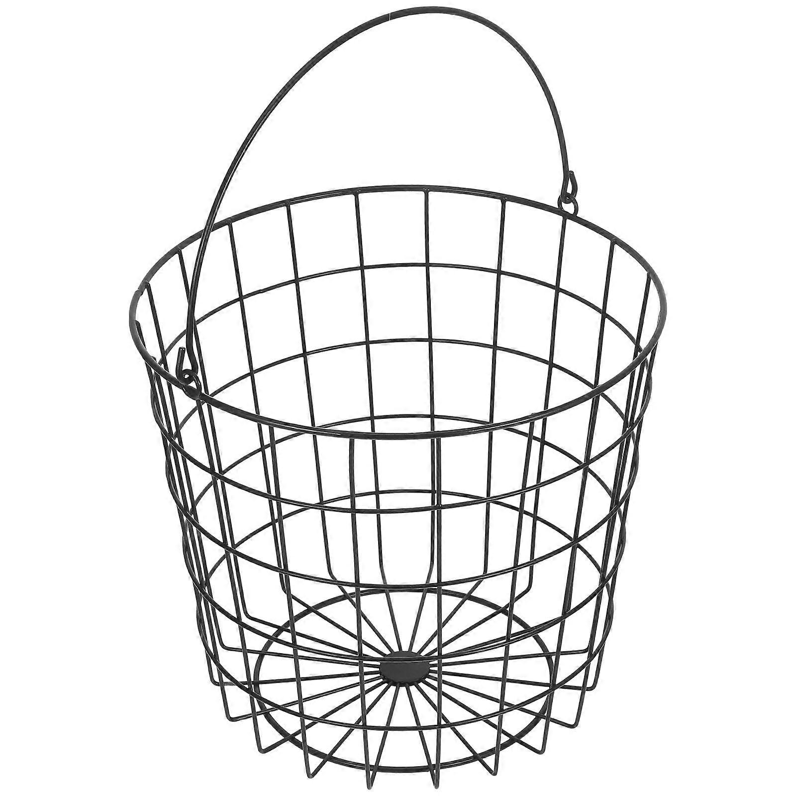 Laundry Baskets Iron Storage Basket Clothes Storage Wall Mountable Rectangular Grid Simple Design Home Use 1Pack