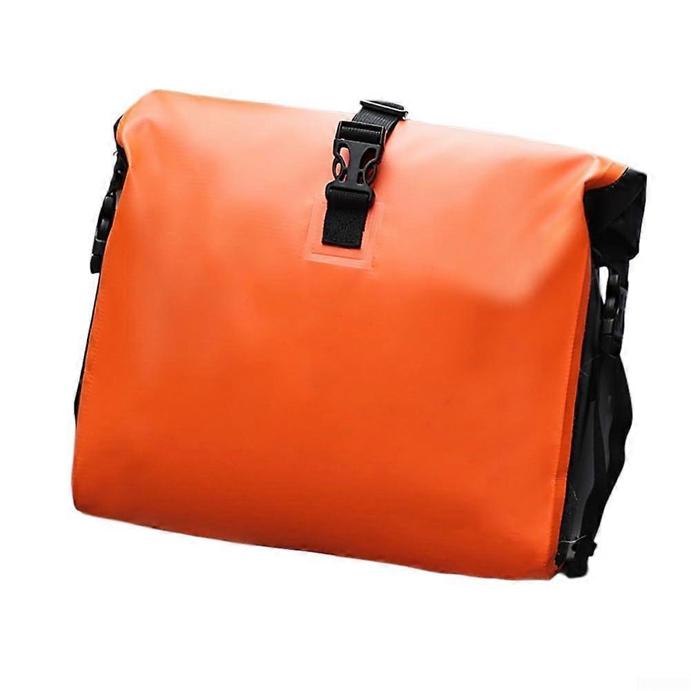 10L Saddle Bag for EBike and Scooter Quick Release Design (Orange)